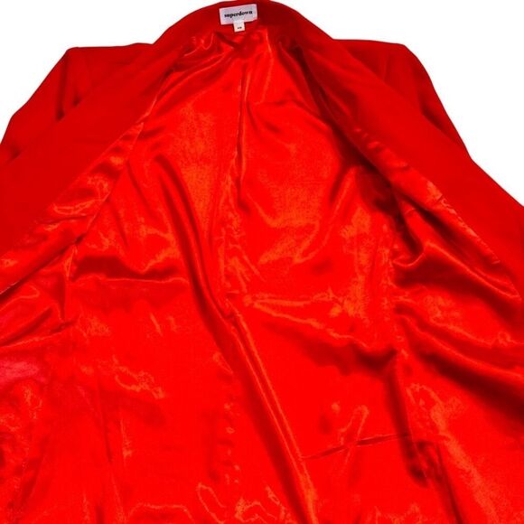 Superdown REVOLVE Joan Belted Jacket Dress Mini Red Tailored Double Breasted XS - Picture 5 of 12